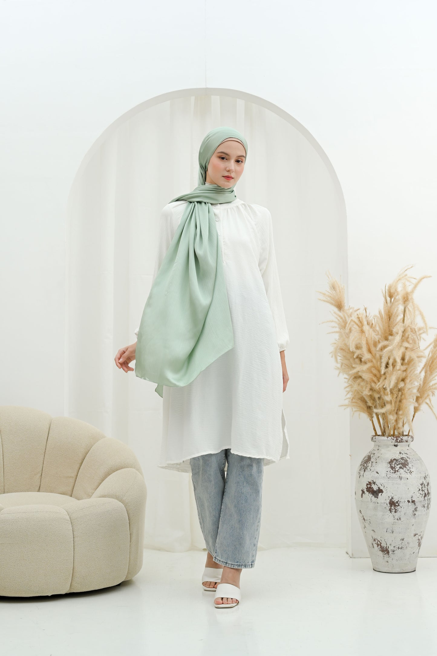 Hijab Cradenza - Couleur Menthe