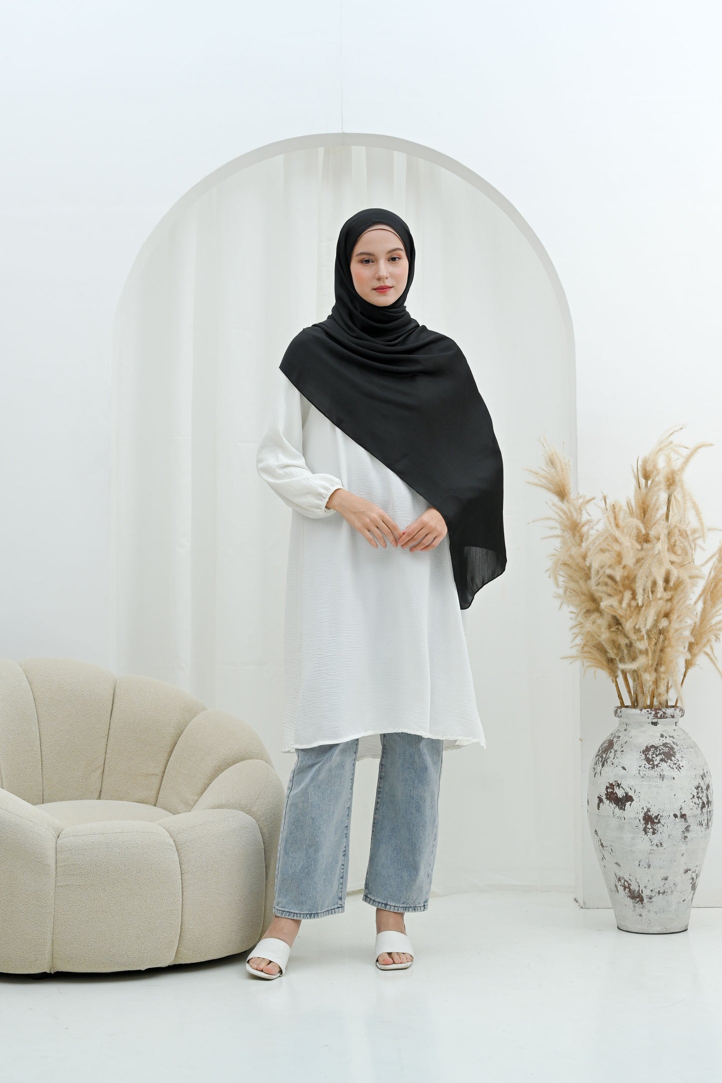 Hijab Cradenza Couleur Noir