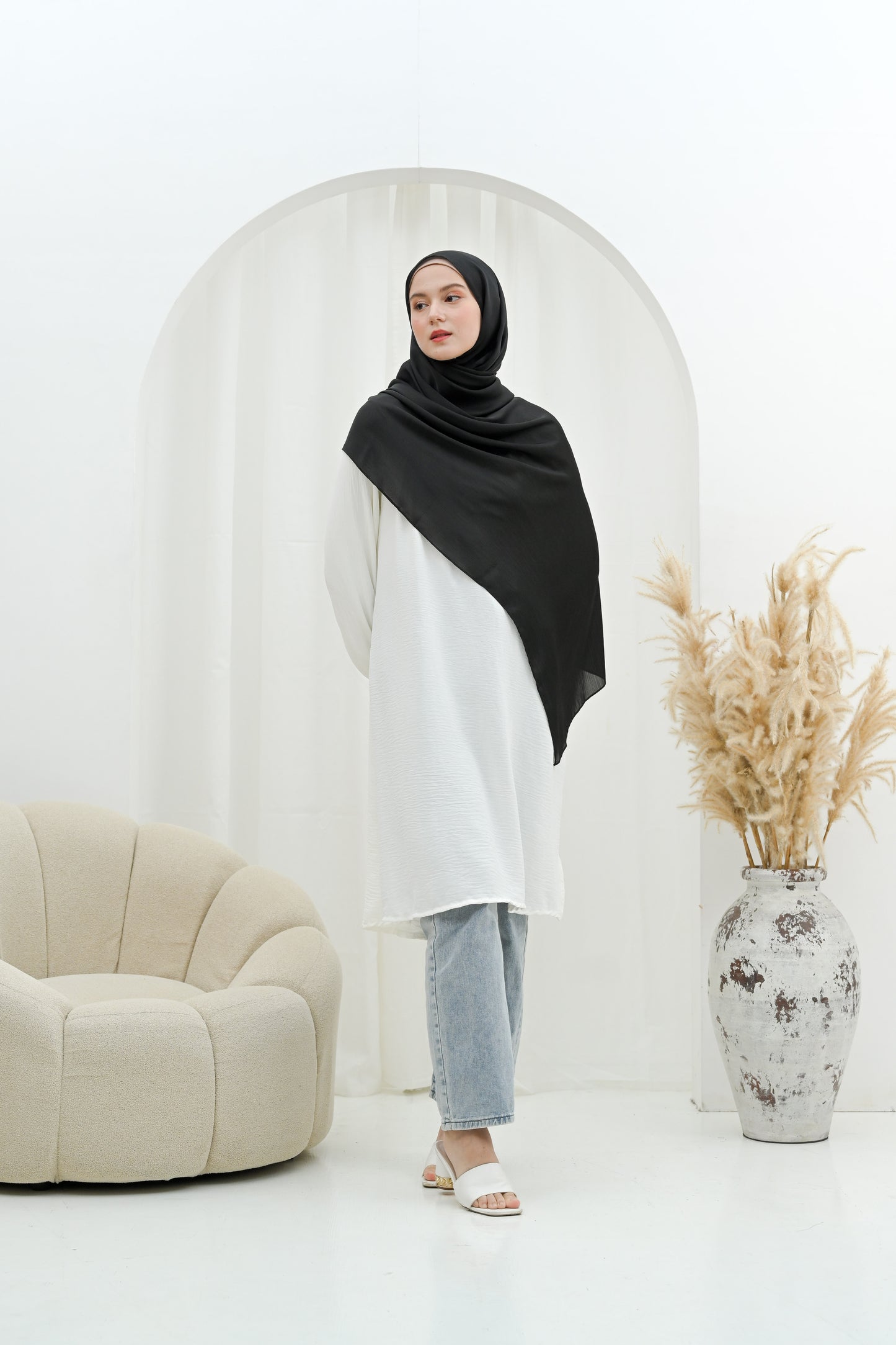 Hijab Cradenza Couleur Noir