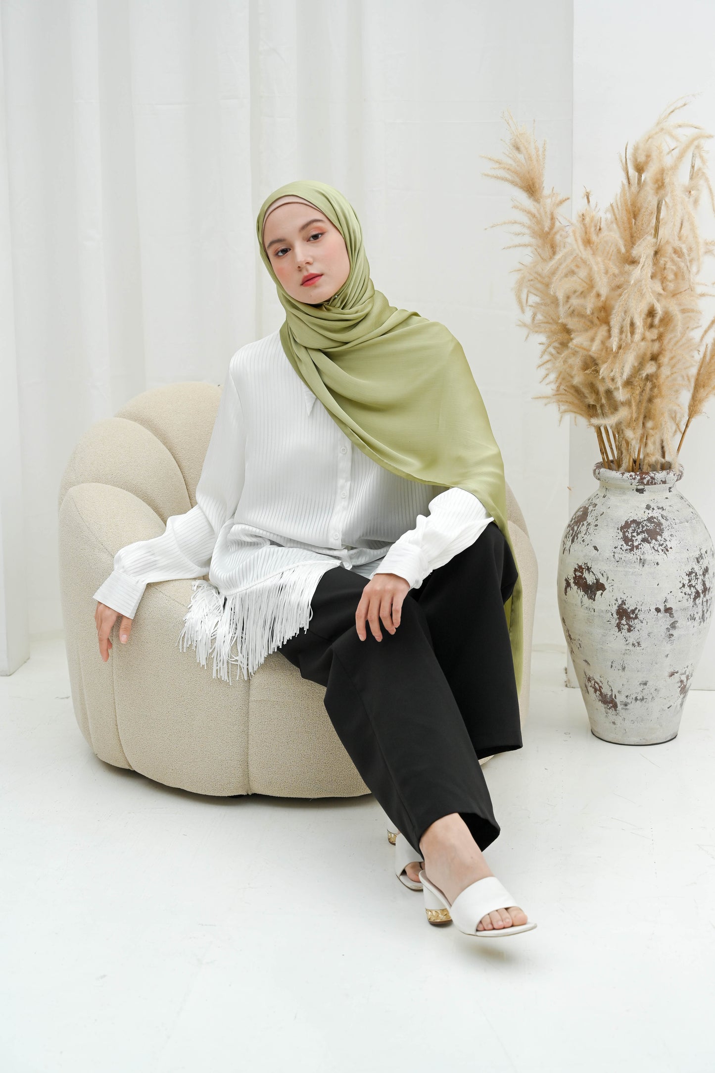 Hijab Cradenza - Couleur Sauge