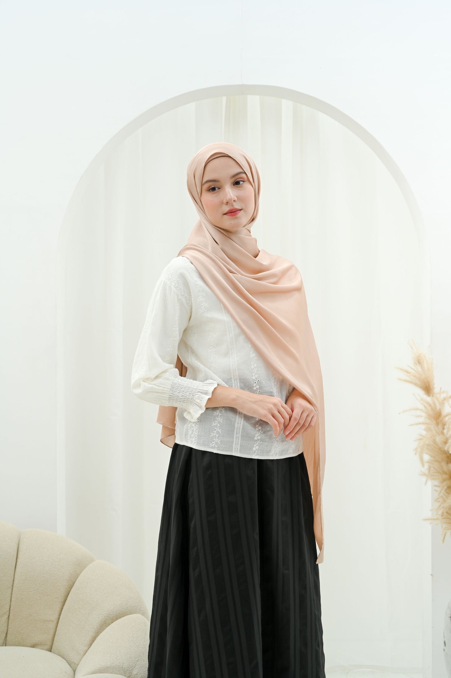 Hijab Cradenza - Couleur Crème