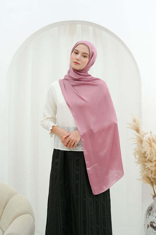 Hijab Cradenza - Couleur Mauve Rosé